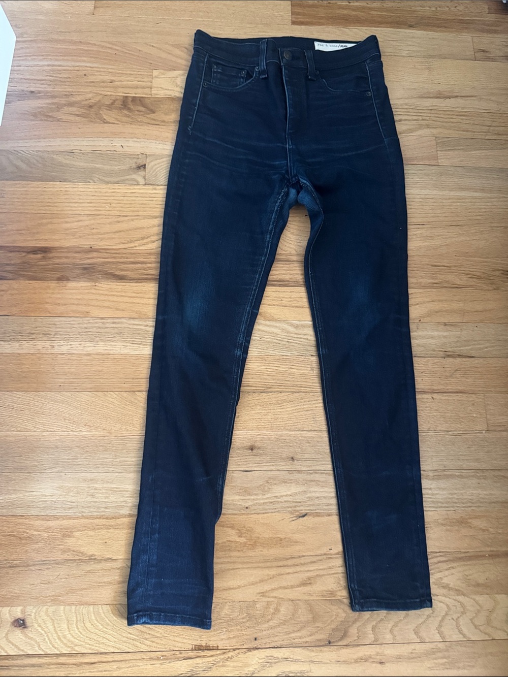 Rag and Bone High Rise Ankle Skinny Jeans
